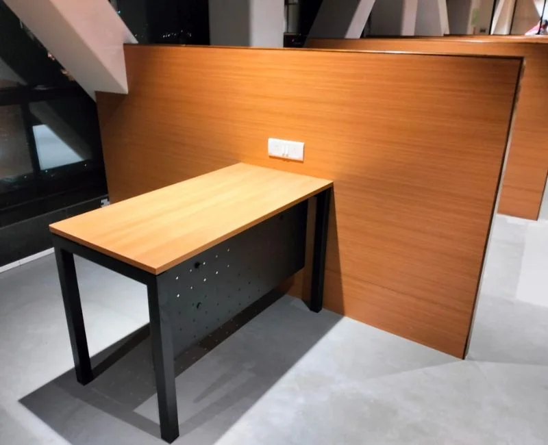 Aluminium Leg Desk With & without Cabinet Set D