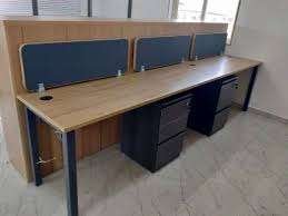 DESK WITH CABINETS